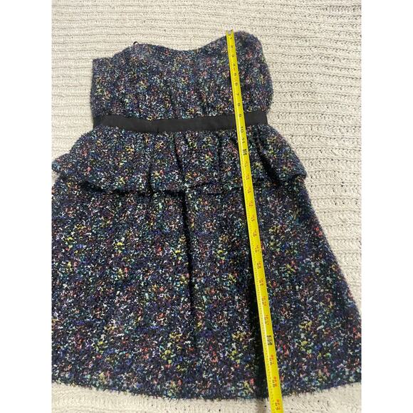 NWT BCBGeneration Sleeveless Dress Tiered Ruffled Womens Sz 4 Black Multicolored - Picture 4 of 14